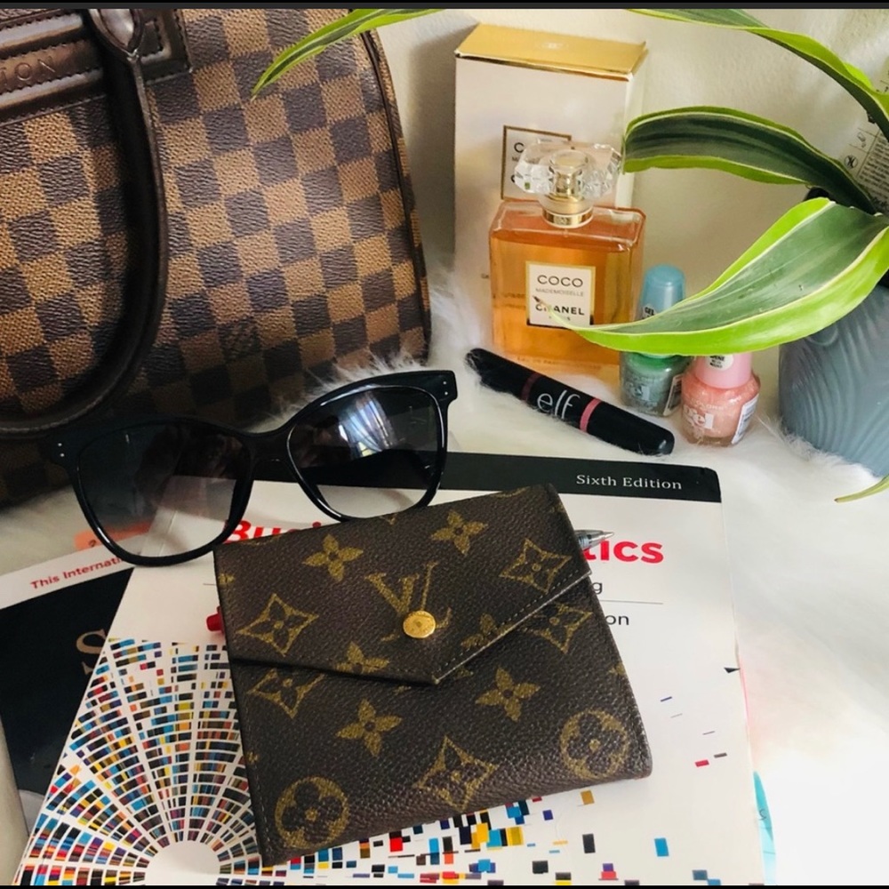 Authentic LVMono Portefeiulle Elise Trifold Wallet